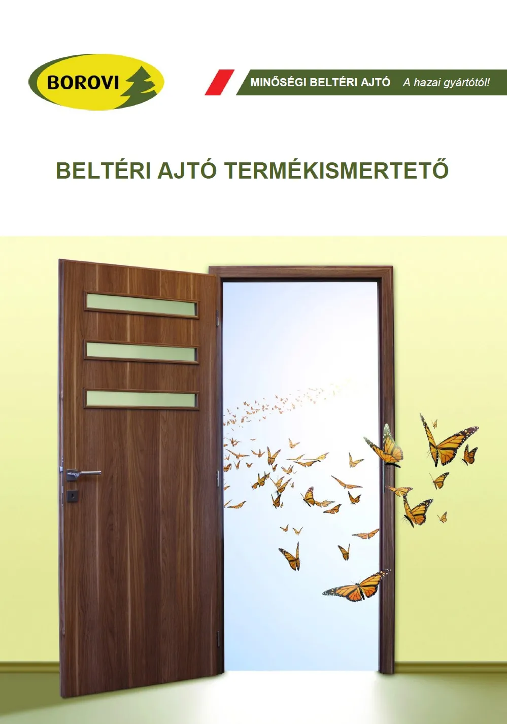 Beltéri ajtó termékismertető borítója